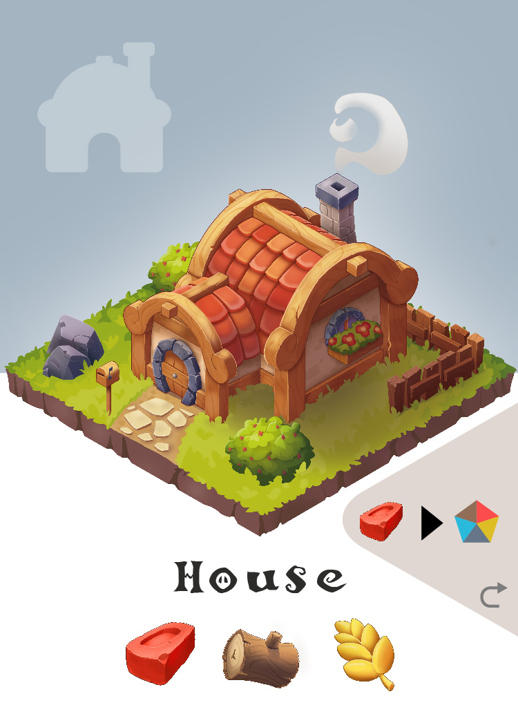 Fae Village building card: House