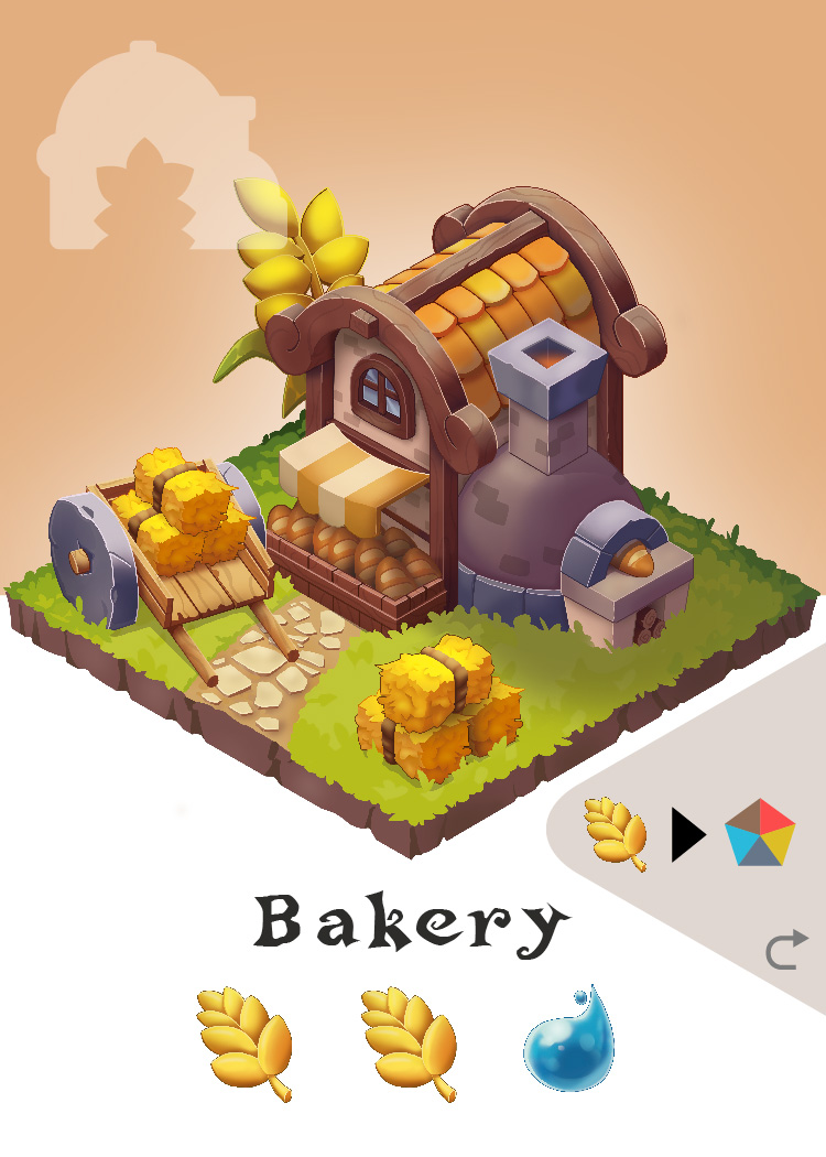Fae Village building card: Bakery