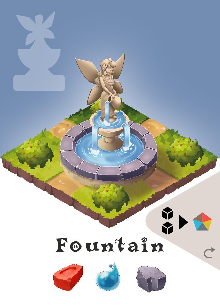 Fae Village building card: Fountain
