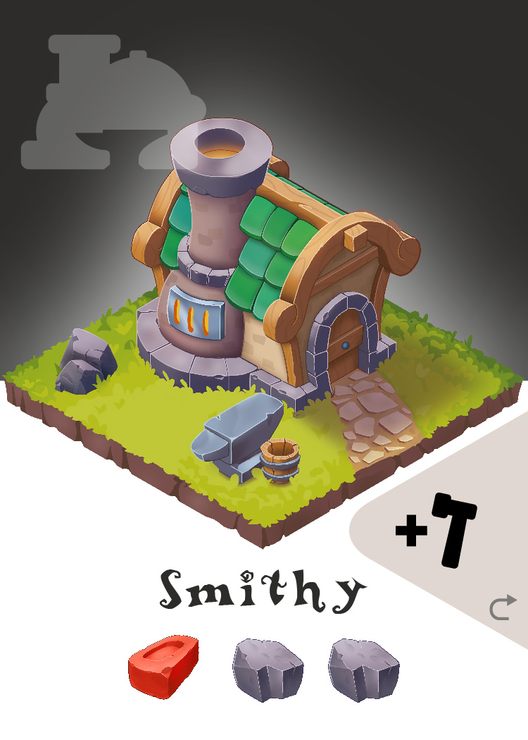 Fae Village building card: Smithy