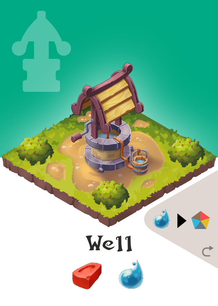 Fae Village building card: Well