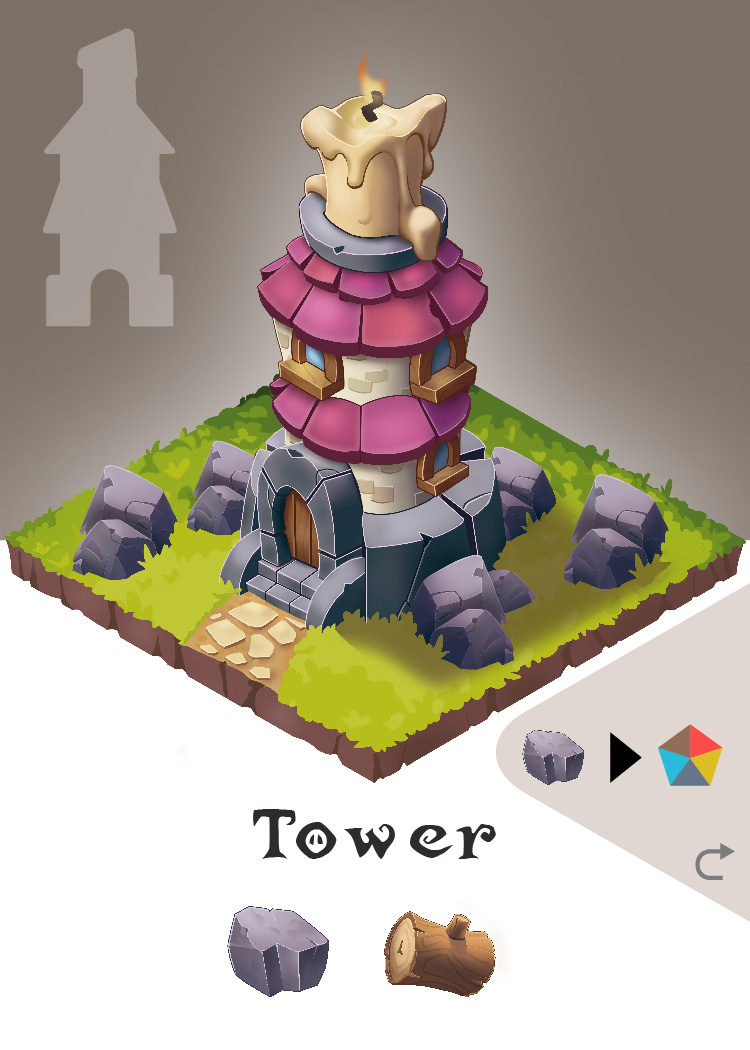 Fae Village building card: Tower