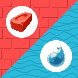 Fae Village tile: brick and water