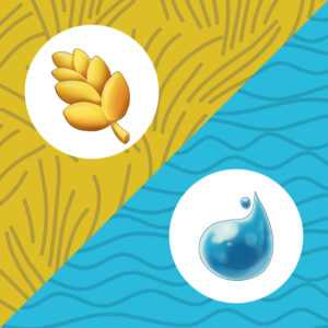 Fae Village tile: wheat and water