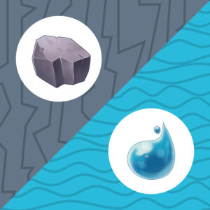 Fae Village tile: stone and water
