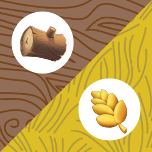 Fae Village tile: wood and wheat