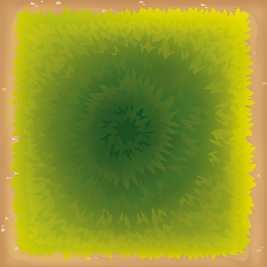 Fae Village tile back (grass side)
